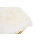 White Sheepskin Stool | Anafi