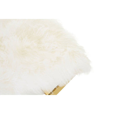 White Sheepskin Stool | Anafi