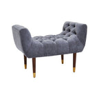 Grey Chenille Stool | Shay