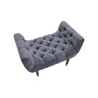 Grey Chenille Stool | Shay