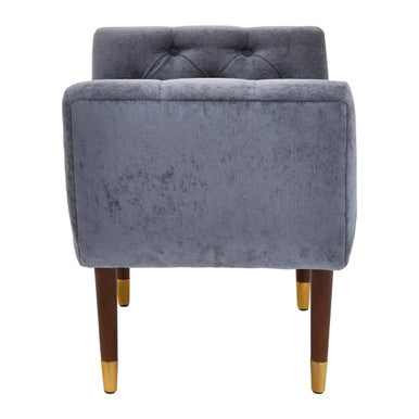 Grey Chenille Stool | Shay