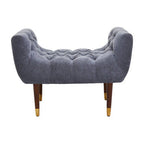 Grey Chenille Stool | Shay