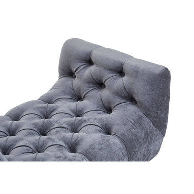Grey Chenille Stool | Shay