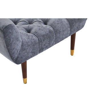 Grey Chenille Stool | Shay