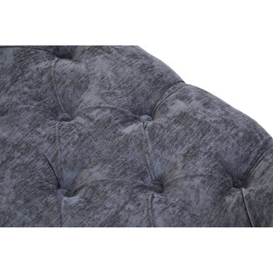 Grey Chenille Stool | Shay