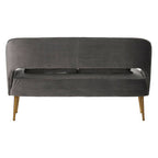 2 Seater Grey Velvet Sofa | Hendricks