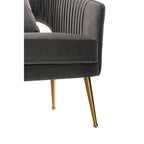 2 Seater Grey Velvet Sofa | Hendricks