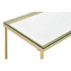 Cross Design Console Table with Clear Tempered Glass Top | Allure
