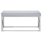 Light Blue Velvet Bench | Allure