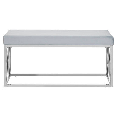Light Blue Velvet Bench | Allure