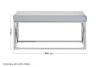 Light Blue Velvet Bench | Allure