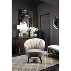 Powder Blue Velvet And Silver Bench | Allure