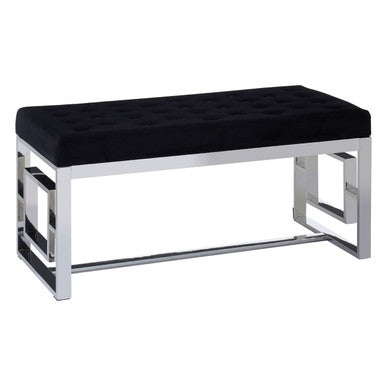 Black Tufted Bench | Allure