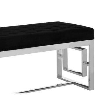 Black Tufted Bench | Allure