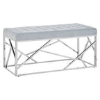Powder Blue Geometric Bench | Allure