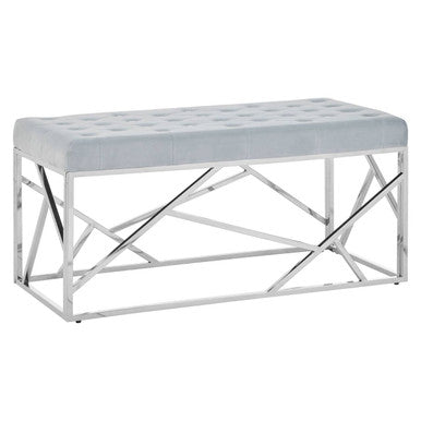 Powder Blue Geometric Bench | Allure
