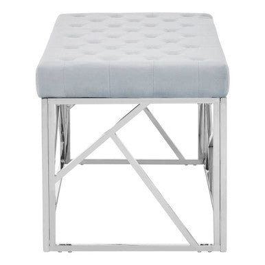 Powder Blue Geometric Bench | Allure