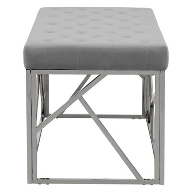 Powder Blue Geometric Bench | Allure
