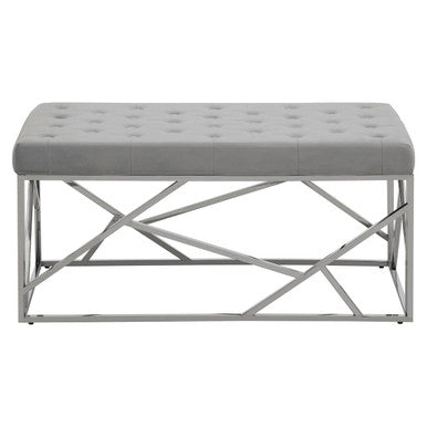 Powder Blue Geometric Bench | Allure