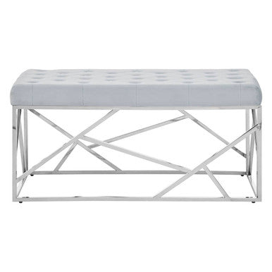 Powder Blue Geometric Bench | Allure