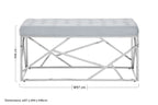 Powder Blue Geometric Bench | Allure