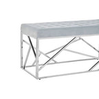 Powder Blue Geometric Bench | Allure