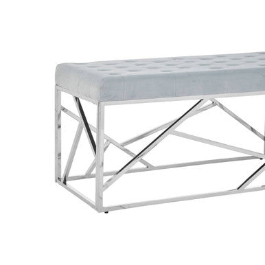 Powder Blue Geometric Bench | Allure
