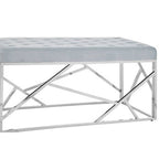 Powder Blue Geometric Bench | Allure