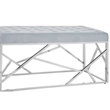 Powder Blue Geometric Bench | Allure