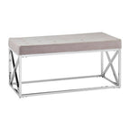 Mink Tufted Bench | Allure