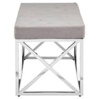 Mink Tufted Bench | Allure