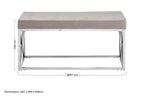 Mink Tufted Bench | Allure