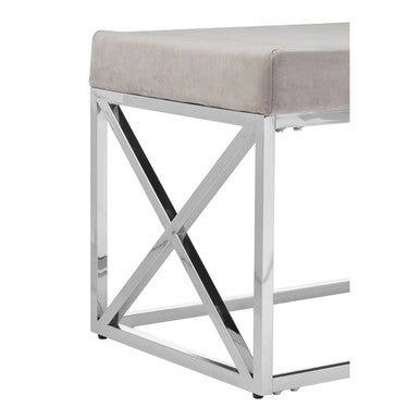 Mink Tufted Bench | Allure