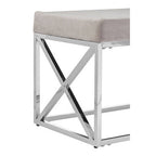 Mink Tufted Bench | Allure