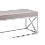 Mink Tufted Bench | Allure
