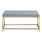 Gold And Powder Blue Bench | Allure