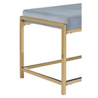 Gold And Powder Blue Bench | Allure