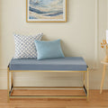 Gold And Powder Blue Bench | Allure