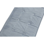 Powder Blue And Gold Tufted Bench | Allure