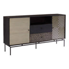 Patterned 2 Door Sideboard with Drawers | Boho
