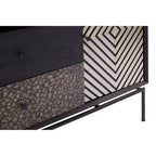 Patterned 2 Door Sideboard with Drawers | Boho