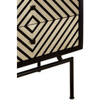 Patterned Tall Chest of 5 Drawers | Boho