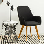 White Top Round Side Table with Black Iron Wire Curved Openwork Base | Corina
