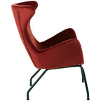 Red Fabric Modern Wingback Chair | Kolding