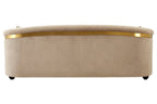3 Seater Grey Cotton Velvet Sofa | Fiji