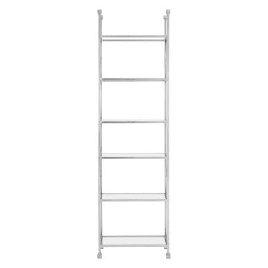 Cross Design 6 Tier Tempered Glass Shelving Unit | Horizon