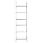 Cross Design 6 Tier Tempered Glass Shelving Unit | Horizon