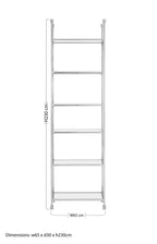 Cross Design 6 Tier Tempered Glass Shelving Unit | Horizon