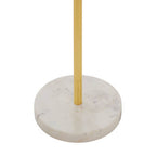 Small Round Side Table with Glass Top and Leaf Detailing | Sika