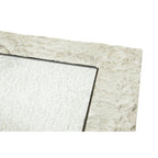 Antique Glass Top Rectangular Set of 3 Nesting Side Tables with Nickel and Gunmetal Frame | Akola